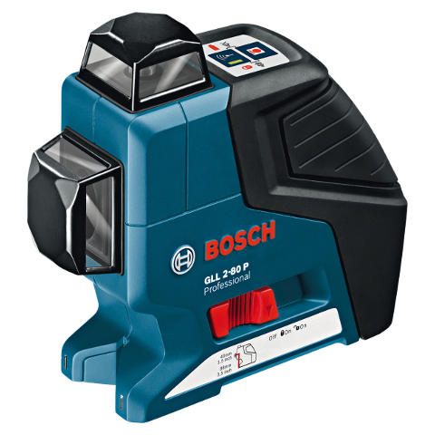 Линейный лазерный нивелир Bosch GLL 2-80 P + лазерный приемник BM 1 + держатель LR 2