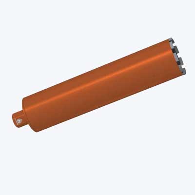 Коронка алмазная 132х450 R 1 ¼'' - 10 сегментов (Diamond Hit) для сухого сверления с микроударом