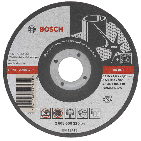 Отрезной круг, прямой Bosch Expert for Inox 125x1,6x22 мм