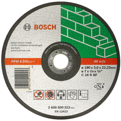 Отрезной круг, прямой, Bosch Expert for Stone 180 мм