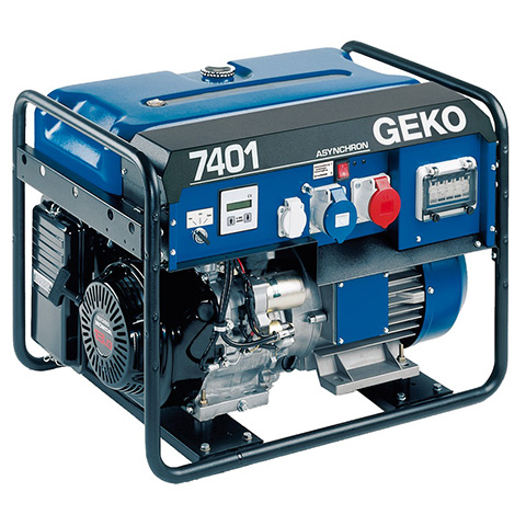 Бензиновый генератор Geko 7401 E-AA/HEBA + шина