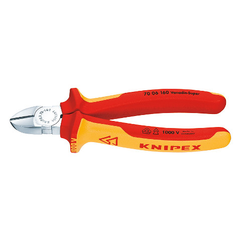 Кусачки боковые изолированные Knipex