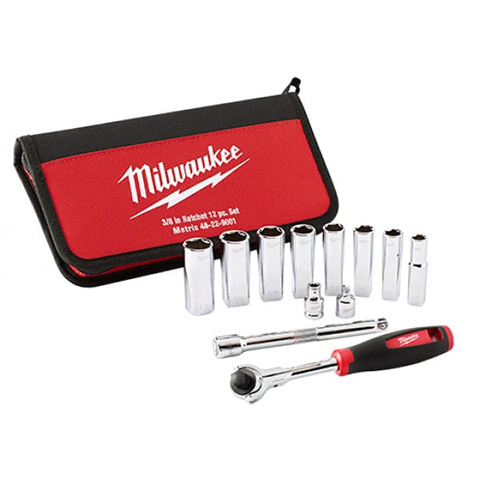НАБОР ГОЛОВОК MILWAUKEE 3/8" (12 ШТ)